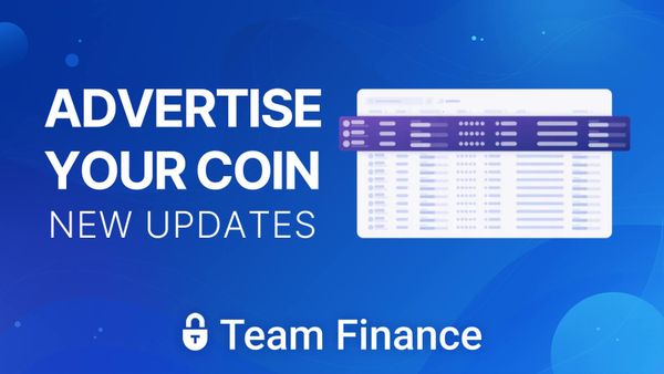 Advertising Space & New Coin Listing Updates