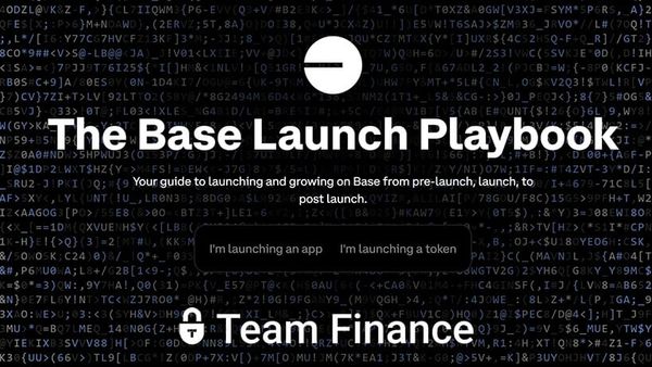 Launch on Base featured Team.finance for token launches