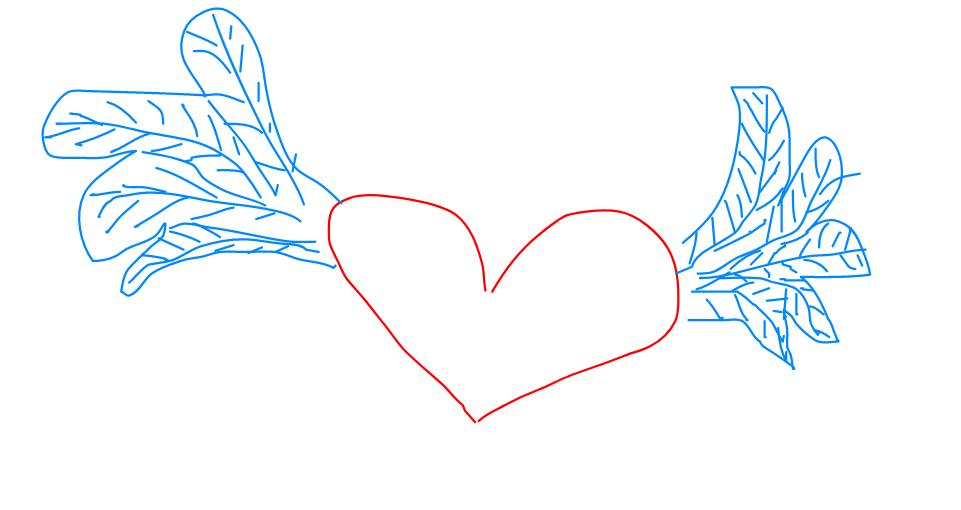 cuore con le ali - heart with wings