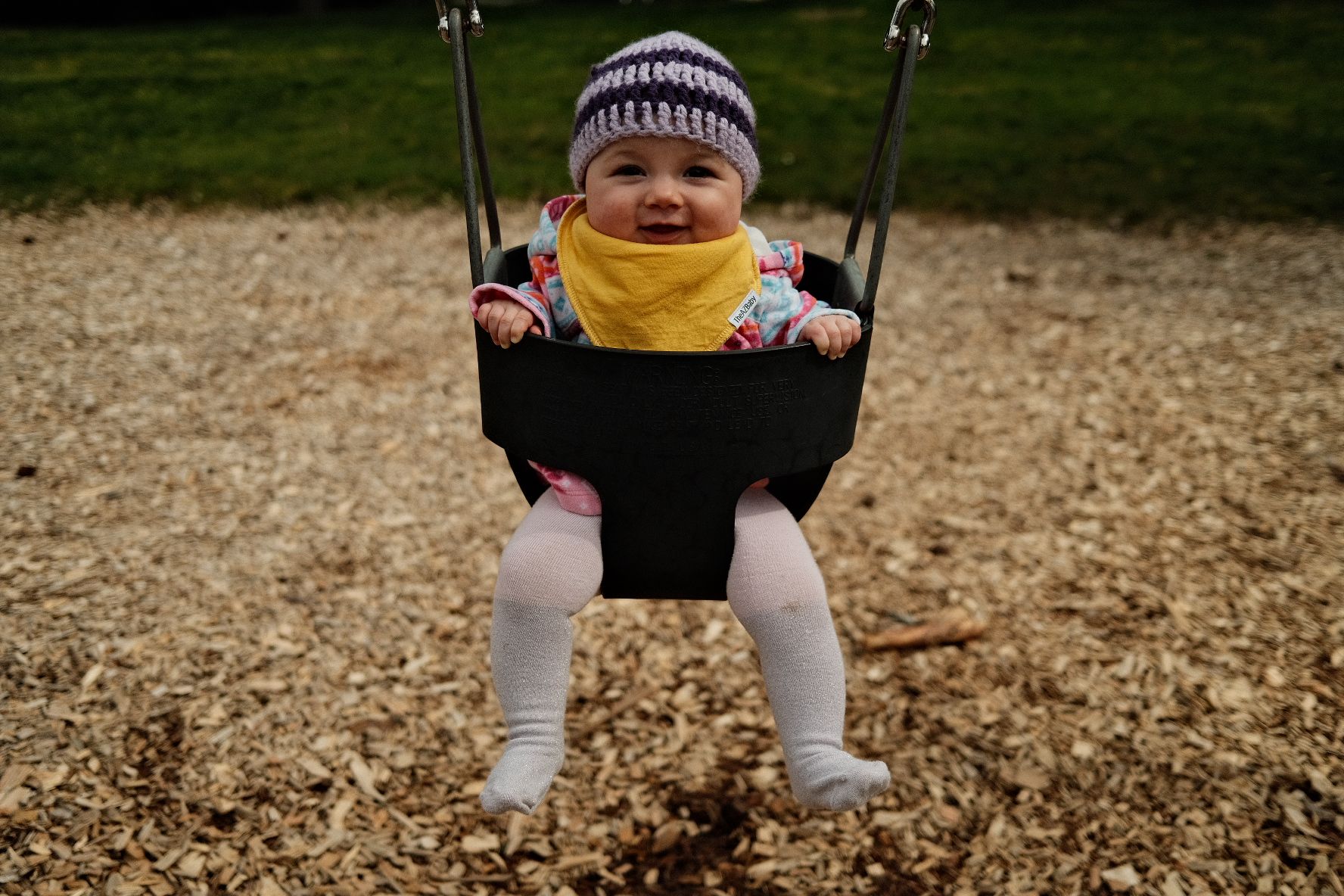 Arden’s first time in a swing