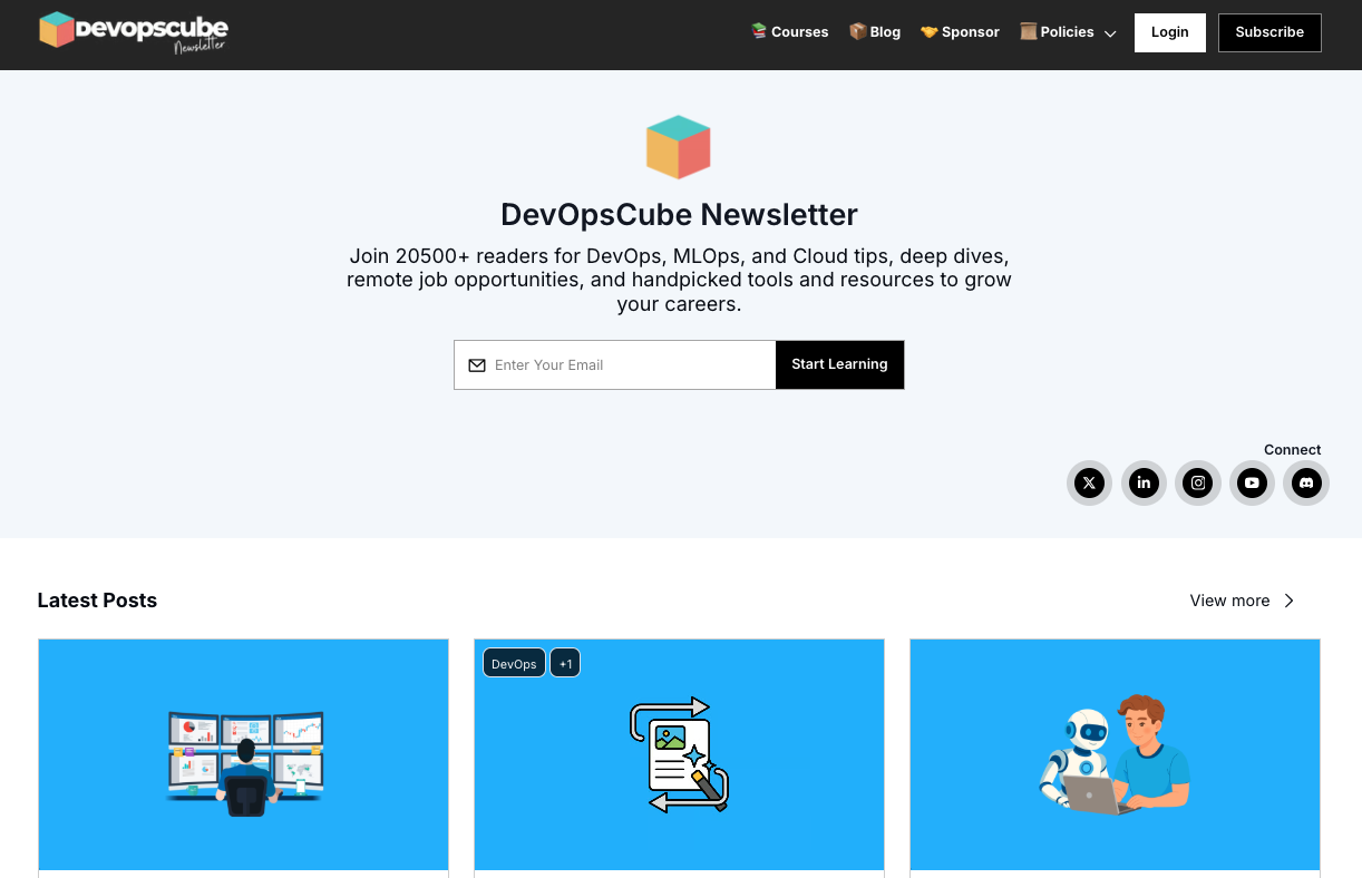 This is our newsletter channel that we are running through Beehiiv