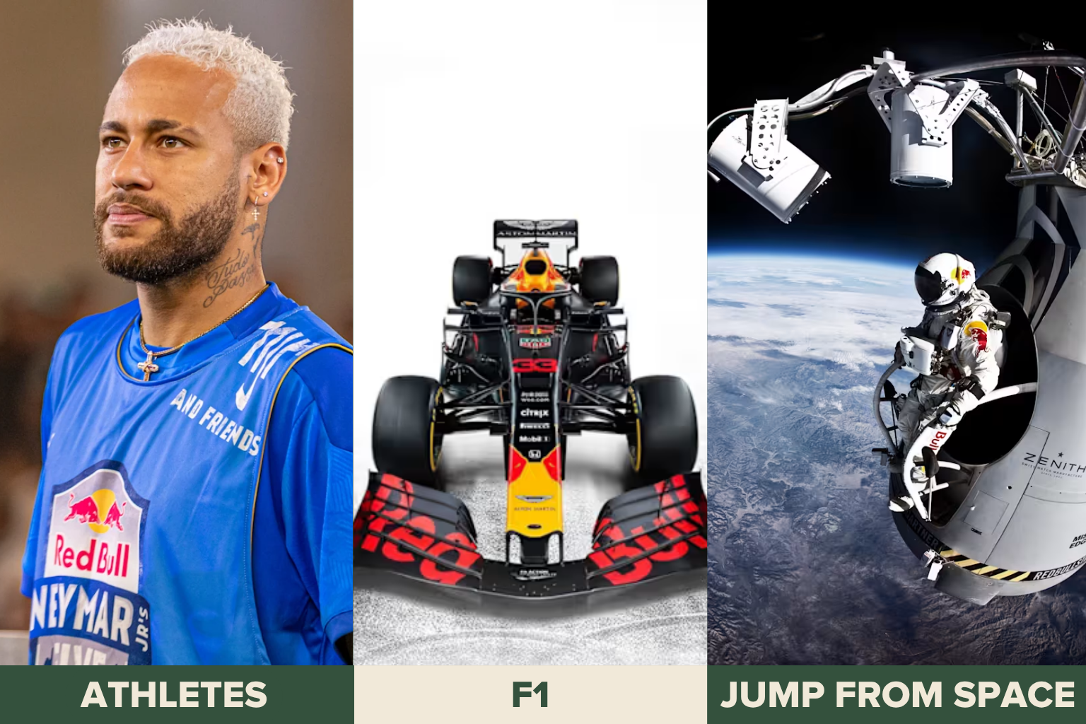 Red Bull marketing through athletes, Formula 1, and the Stratos space jump