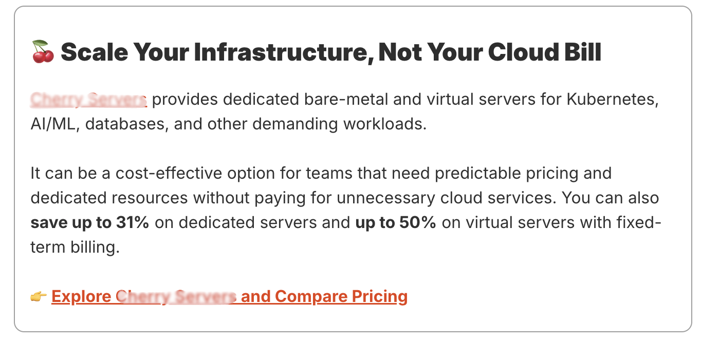 DevOpsCube sponsor fromat