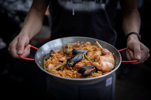 Paella Mixta. A Taste Of Ultreia With Chef Adam Branz.