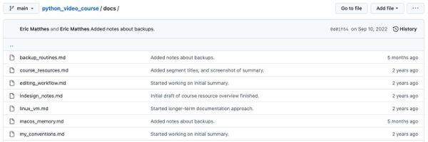 Resuming work on a stale project