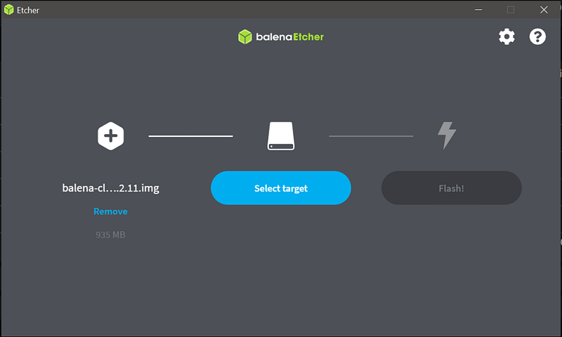 Image of balena etcher application