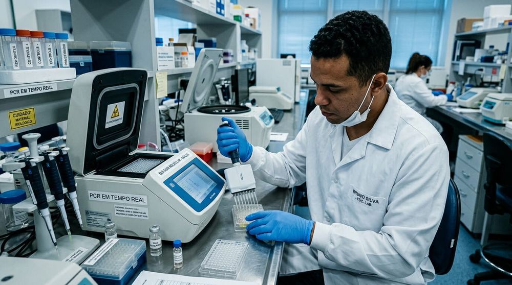 Médico hematologista revisando resultados de exame molecular com paciente, representando o avanço da RN 668/2026 da ANS na cobertura obrigatória do RT-PCR para leucemia.