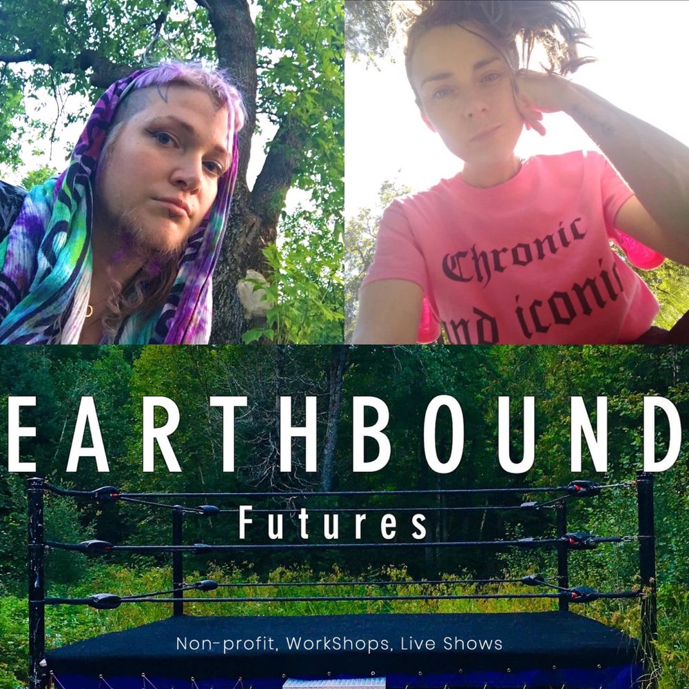 Pictures of Tanya and Skye, Tanya has a beard and a tie die hood, Skye has a shirt that says Chronic and Iconic. There is ano