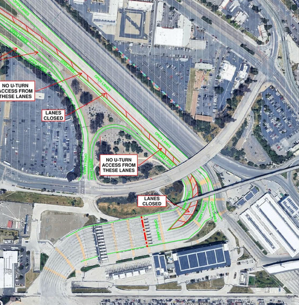 I-5 Southbound Lane Closures at Tijuana Border Crossing