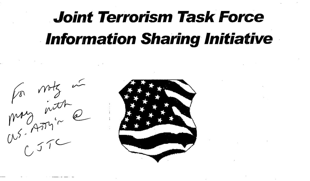 Archives: Seattle Was One Of First Cities To Pilot FBI JTTF Program