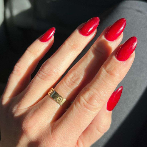 Cherry Red Summer Nails