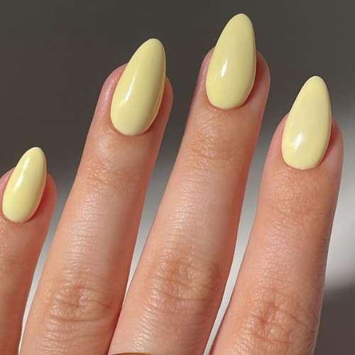 Butter Yellow Summer Nails