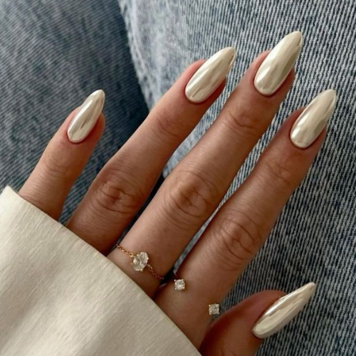 Classic Chrome Summer Nails