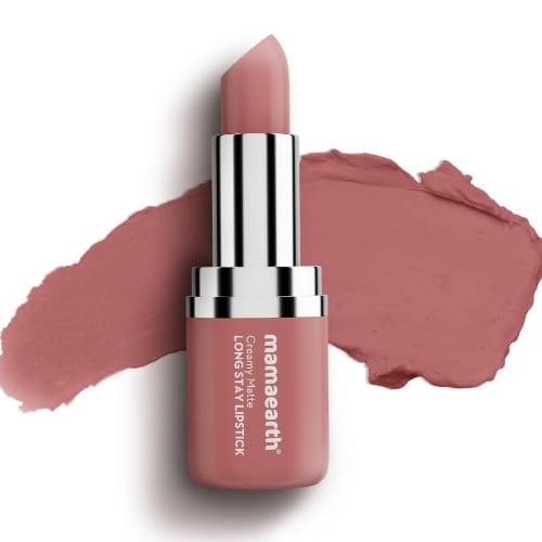 Mamaearth Creamy Matte Long Stay Lipstick - Pillow Nude