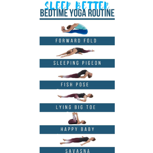 “Bedtime yoga to reduce cortisol and promote weight loss”