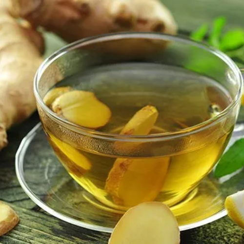 Herbal ginger tea for weight management.