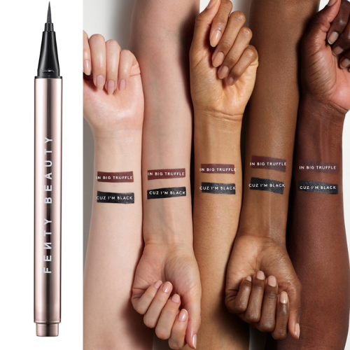 Fenty Beauty Flyliner Longwear Liquid Eyeliner in intense black