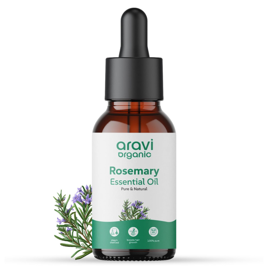 Aravi Organic Rosemary Essential Oil for Hair Growth