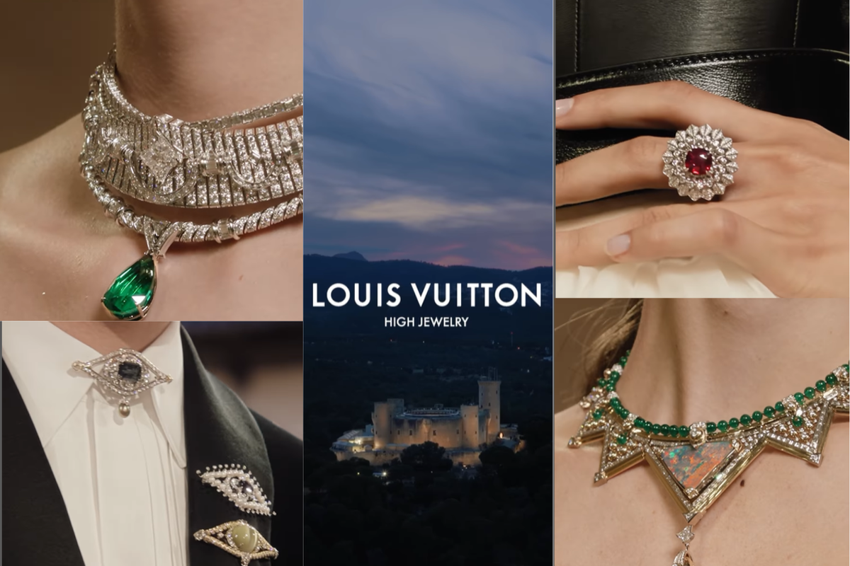 At Mallorca's Castell de Bellver, Louis Vuitton revealed its Virtuosity High Jewelry line — a dazzling fusion of rare gems, modular design, and modern elegance.