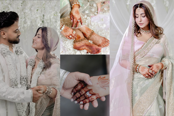 Hina Khan Chose Manish Malhotra For Her Minimalist Wedding Look.