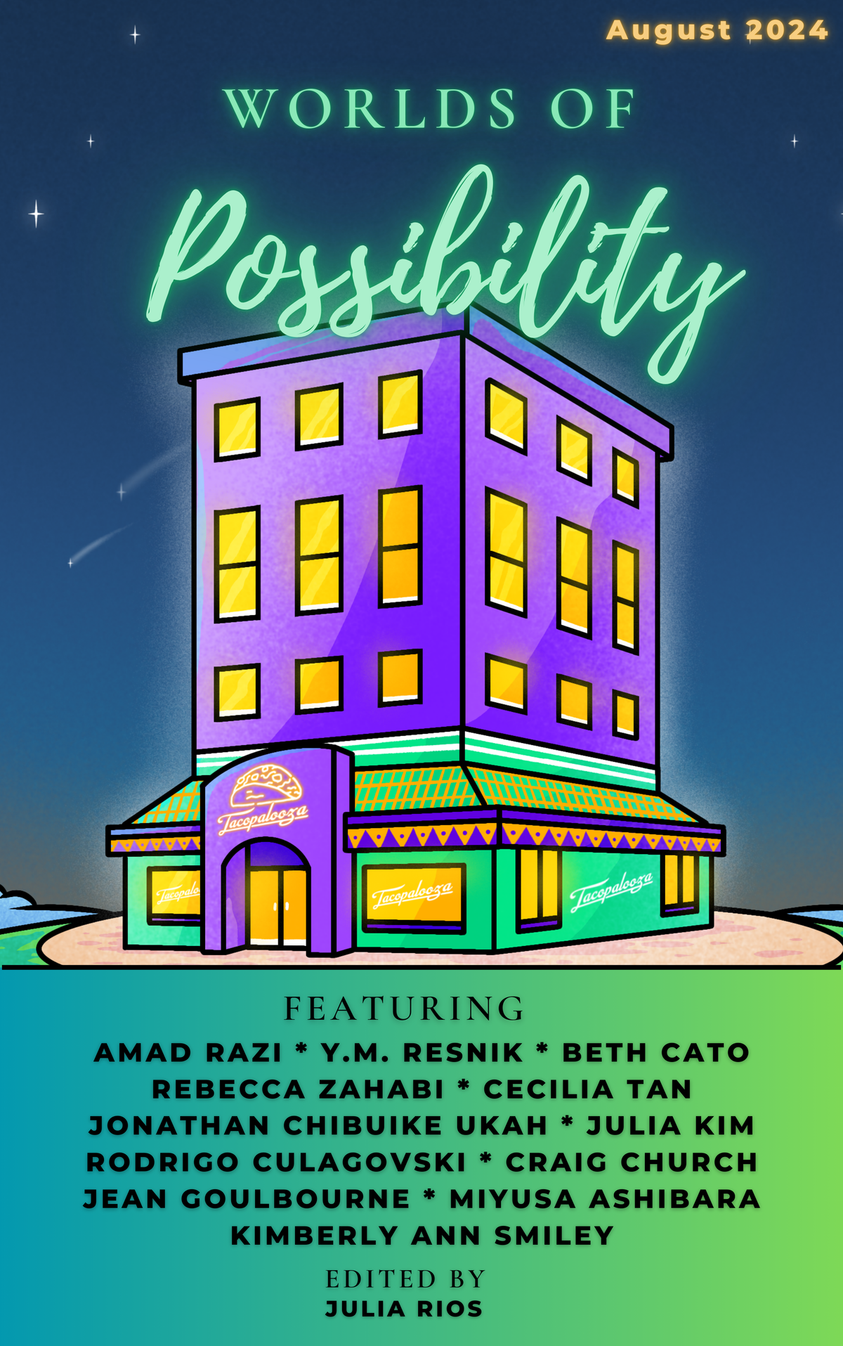 The August 2024 issue of Worlds of Possibility