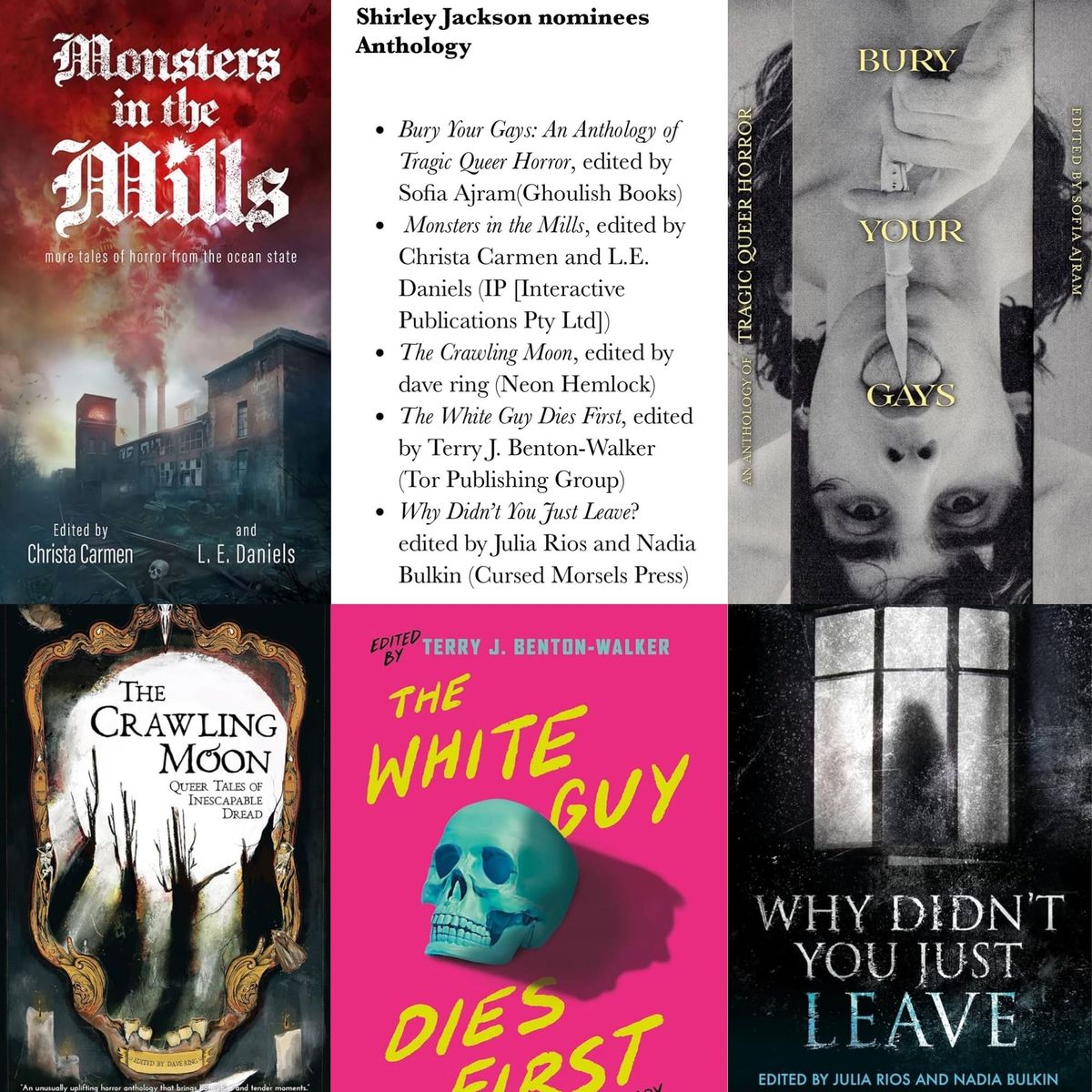 Why Didn't You Just Leave is a Shirley Jackson Award Finalist!