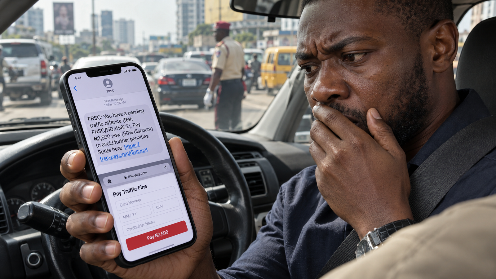 Fausses alertes de la FRSC : comment des escrocs ont utilisé des amendes routières pour cibler les comptes bancaires des Nigérians