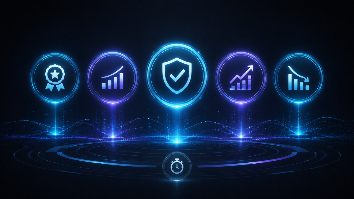 Five glowing business outcome signals outweigh a small stopwatch metric.