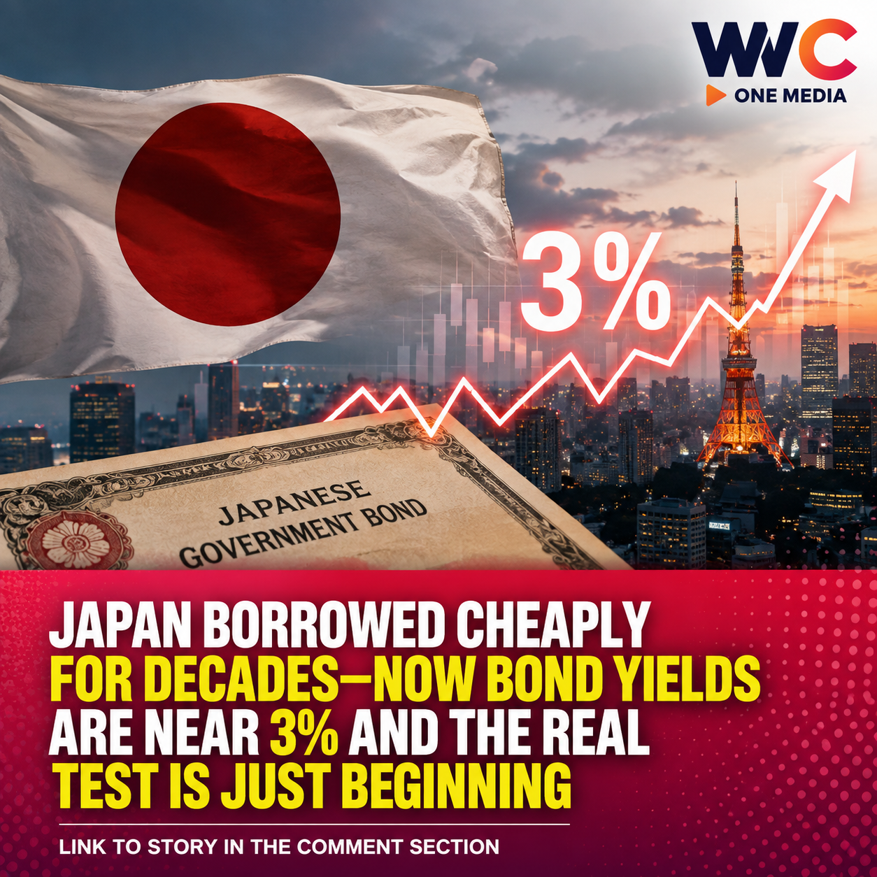 Japan Borrowed Cheaply for Decades—Now Bond Yields Are Near 3% and the Real Test Is Just Beginning