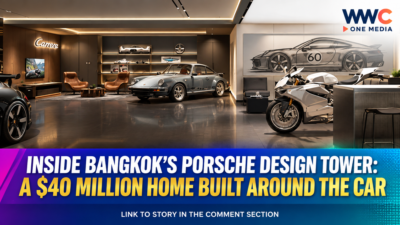 Inside Bangkok’s Porsche Design Tower: A $40 Million Home Built Around the Car