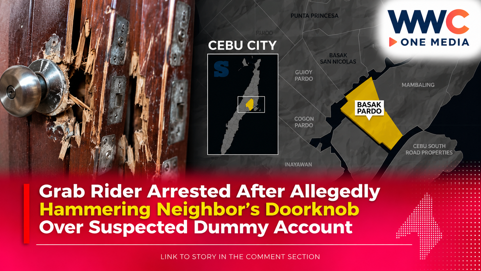 Grab Rider Arrested After Allegedly Hammering Neighbor's Doorknob Over Suspected Dummy Account