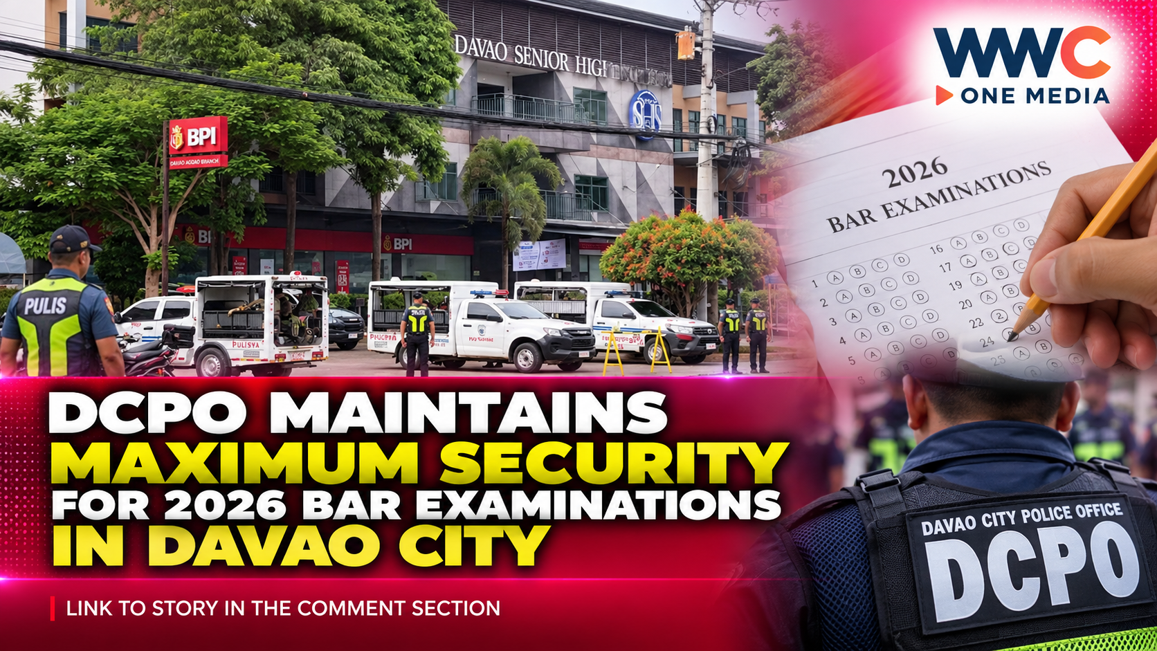 DCPO Maintains Maximum Security for 2026 Bar Examinations in Davao City