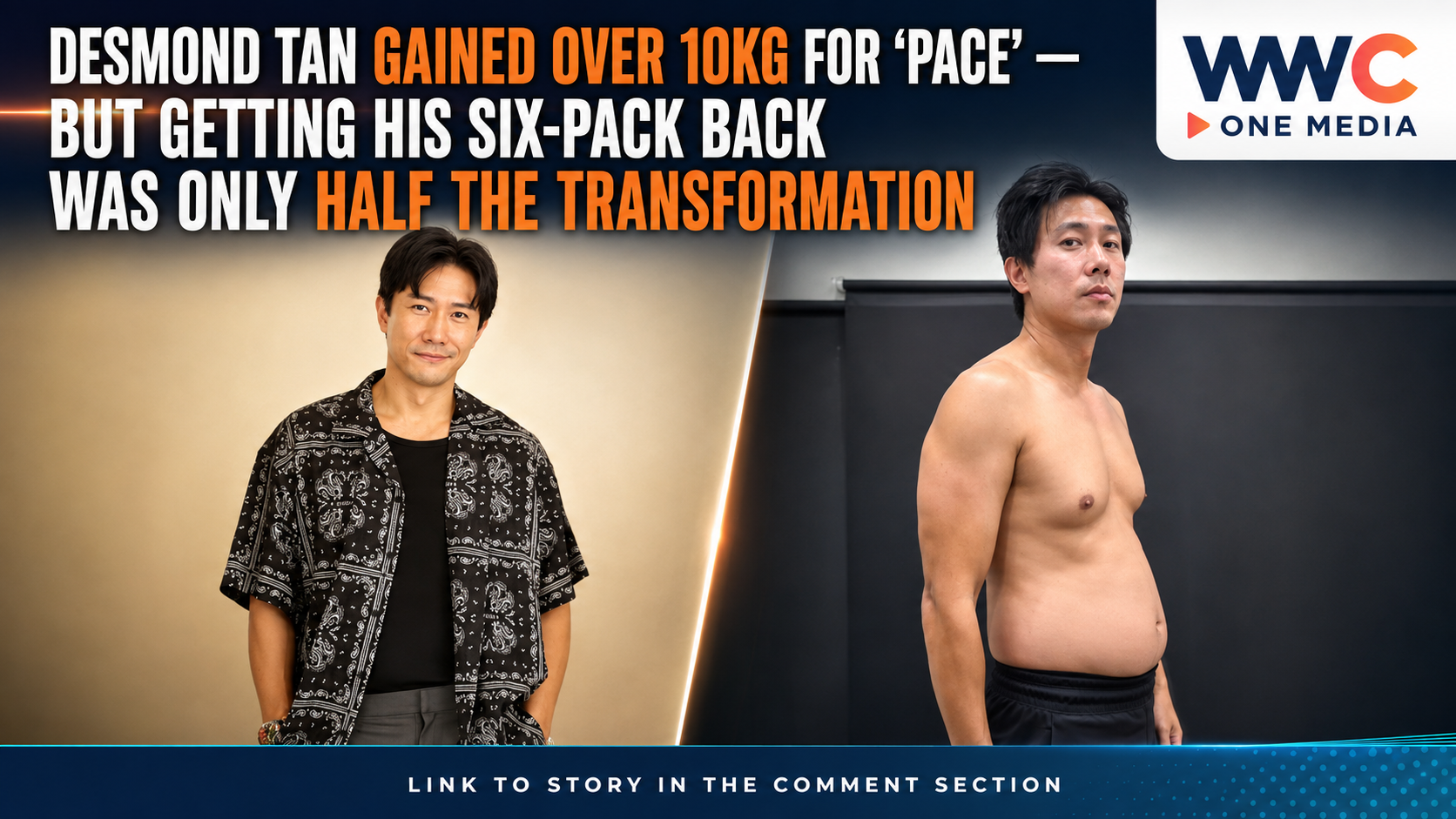 Desmond Tan Gained Over 10kg for ‘Pace’ — But Getting His Six-Pack Back Was Only Half the Transformation