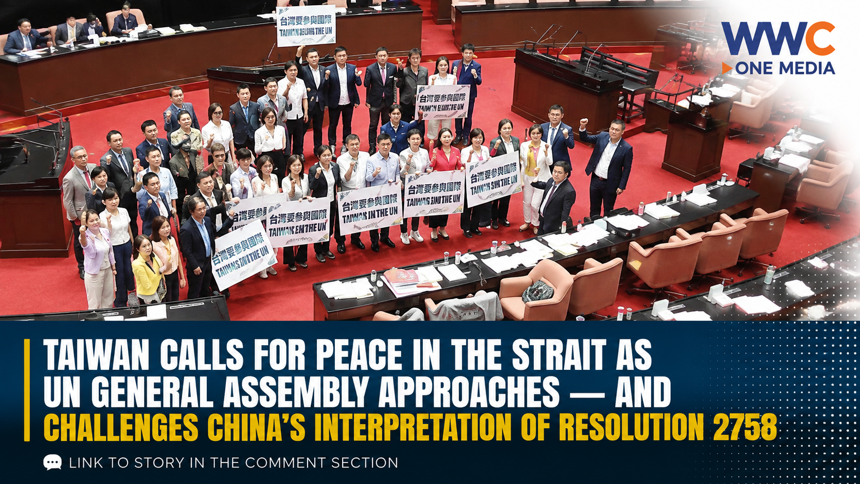 Taiwan Calls for Peace in Taiwan Strait Ahead of UN General Assembly — While Challenging China’s Push to Isolate Taipei