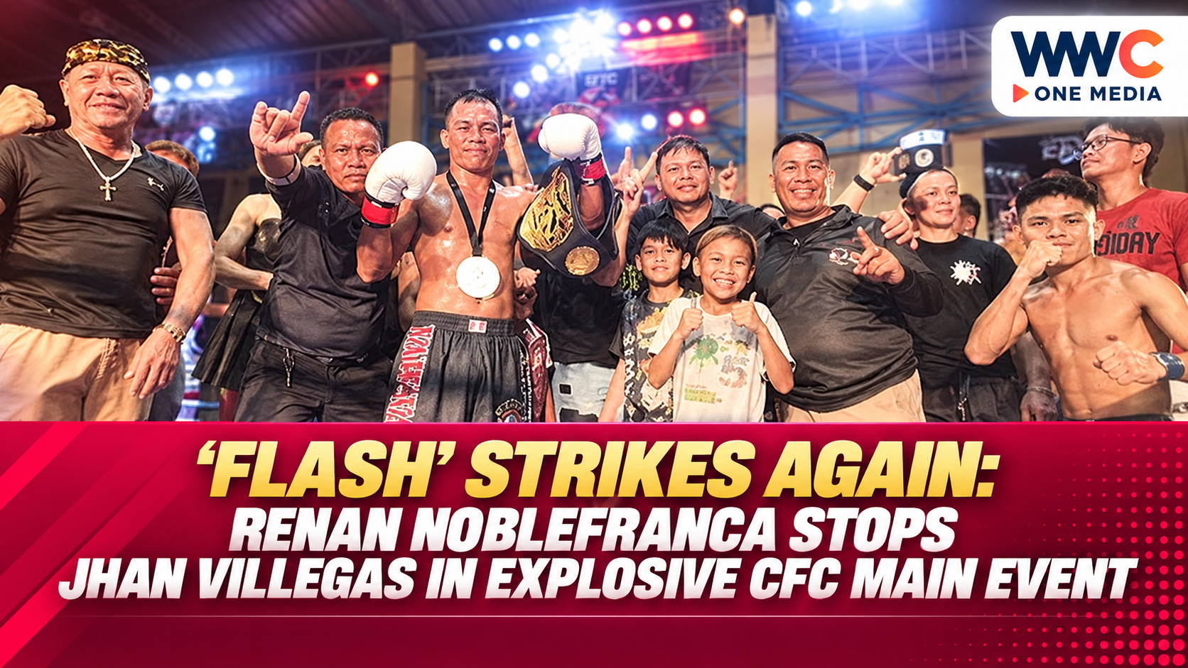‘Flash’ Strikes Again: Renan Noblefranca Stops Jhan Villegas in Explosive CFC Main Event