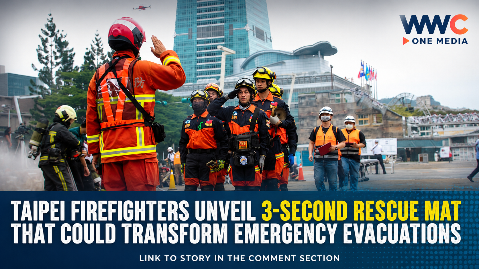 Taipei Firefighters Unveil 3-Second Rescue Mat That Could Transform Emergency Evacuations