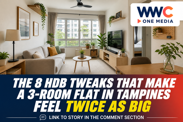 The 8 HDB Tweaks That Make a 3-Room Flat in Tampines Feel Twice as Big