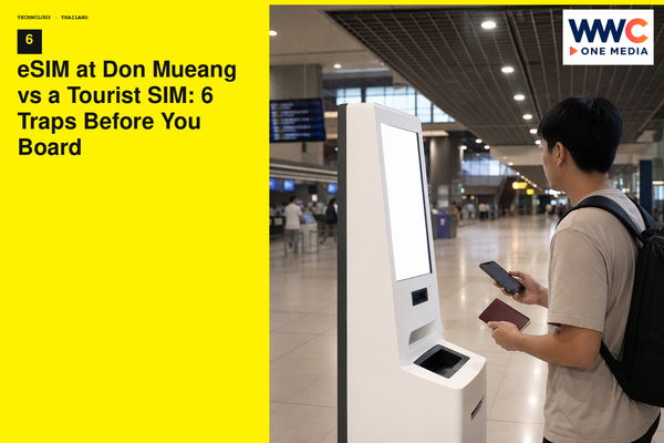 eSIM at Don Mueang vs a Tourist SIM: 6 Traps Before You Board