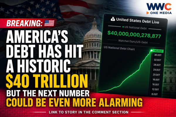 America’s Debt Has Hit a Historic $40 Trillion — But the Next Number Could Be Even More Alarming