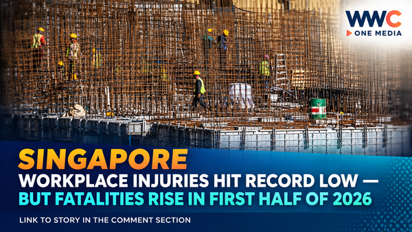Singapore Workplace Injuries Hit Record Low — But Fatalities Rise in First Half of 2026