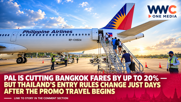 PAL Is Cutting Bangkok Fares by Up to 20% — But Thailand’s Entry Rules Change Just Days After the Promo Travel Begins