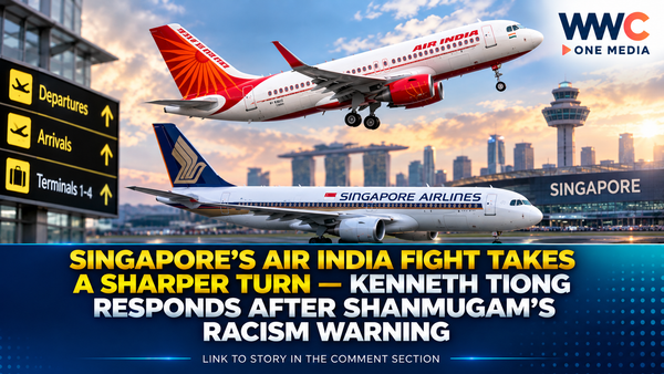 Singapore’s Air India Fight Takes a Sharper Turn — Kenneth Tiong Responds After Shanmugam’s Racism Warning