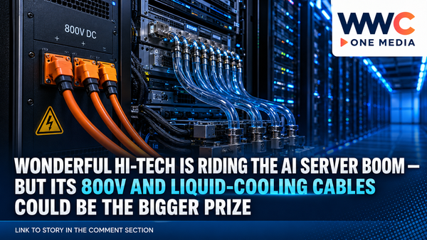 Wonderful Hi-Tech Is Riding the AI Server Boom — But Its 800V and Liquid-Cooling Cables Could Be the Bigger Prize