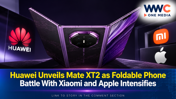 Huawei Unveils Mate XT2 as Foldable Phone Battle With Xiaomi and Apple Intensifies