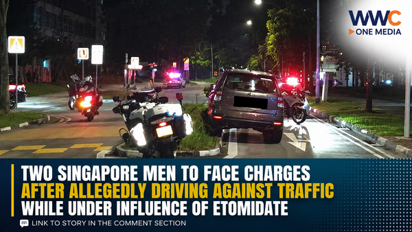 Two Singapore Men to Face Charges After Allegedly Driving Against Traffic While Under Influence of Etomidate