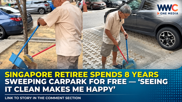 Singapore Retiree Spends 8 Years Sweeping Carpark for Free — ‘Seeing It Clean Makes Me Happy’