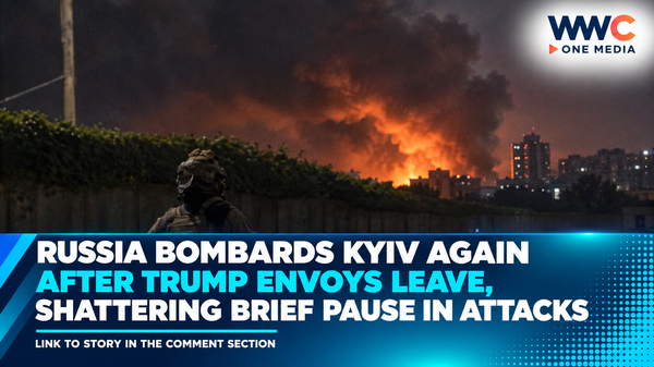 Russia Bombards Kyiv Again After Trump Envoys Leave, Shattering Brief Pause in Attacks