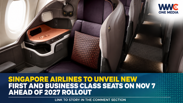 Singapore Airlines to Unveil New First and Business Class Seats on Nov 7 Ahead of 2027 Rollout