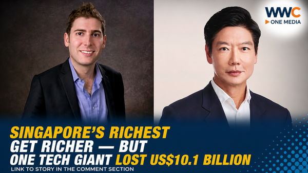 Singapore’s Richest Get Richer — But One Tech Giant Lost US$10.1 Billion
