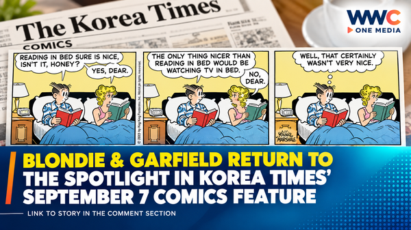 Blondie & Garfield Return to the Spotlight in Korea Times' September 7 Comics Feature